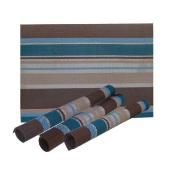 Set 4 Individuales Rayas Brown/cod. 218-10233-21