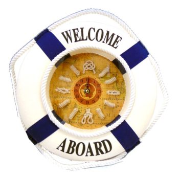 Salvavidad Con Reloj Blue White /Cod. 237-M25808