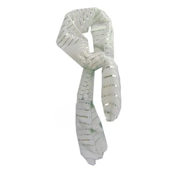 Bufanda Rayas Metalicas White /Cod. 241-Bux03-68