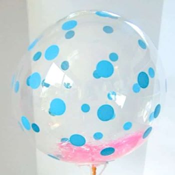 Globo Transparante Con Bigotes /cod. 160-w18gtbt