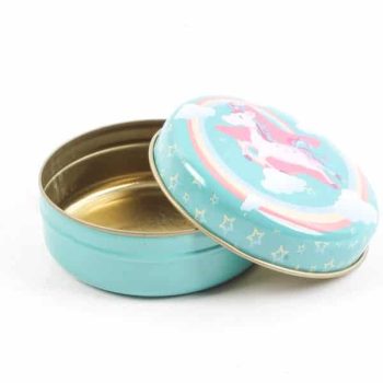 Cajita Metal Redonda Unicornio /cod. 212-308712ru