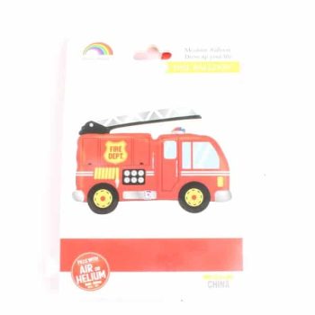 Globo Metalico Carro Bomberos /Cod. 160-Wglocbtzx