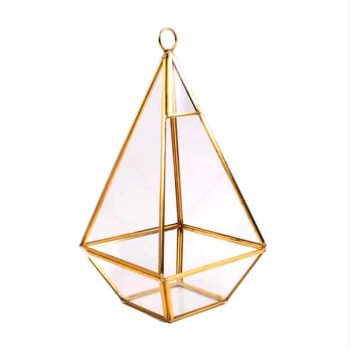 Base Metal Terrarium Gold /Cod. 210-Vv05