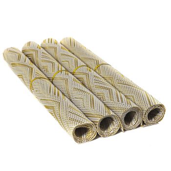 Set 4 Individuales Rombos Beige /cod. 218-468-be