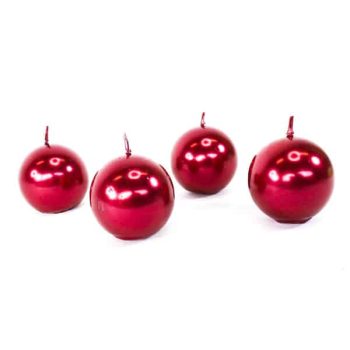 Candela Bola 2,5" Red Metalic /cod. 82-bm2561