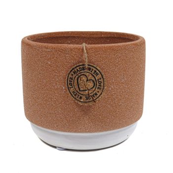 Maceta Ceramica Terracota White D13.5Xh10.5Cm /Cod. 305-109253
