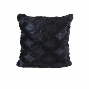 Cobertor Almohadon Con Pelos Rombos 40*40cm Black /cod. 201-2191-66