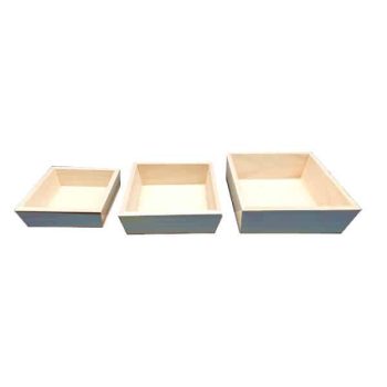 Set 3 Bases Madera Cuadradas /Cod. 211-355024