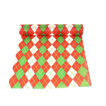 Camino DE Mesa Rombos Red Whit /cod. 106-cm7706-mix
