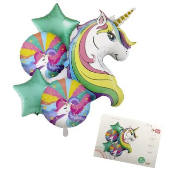 Set Globo Unicornio /Cod. 160-220558