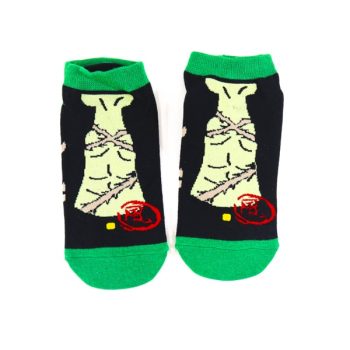 Calceta negra verde para mujer de Sol Naciente