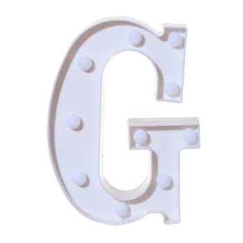 Letra Plastica Luz G /Cod. 203-Lpg