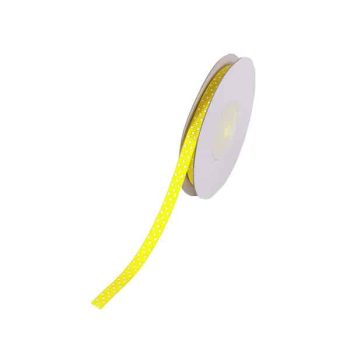 Cinta Gro Puntos White 6mm X 10yds Yellow /cod. 159-144920-18