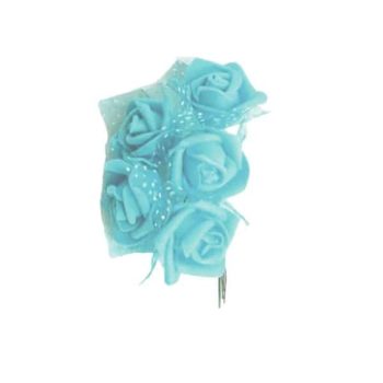 Ramito 6 Rositas Foam Lt Blue /Cod. 200-Ro4-25