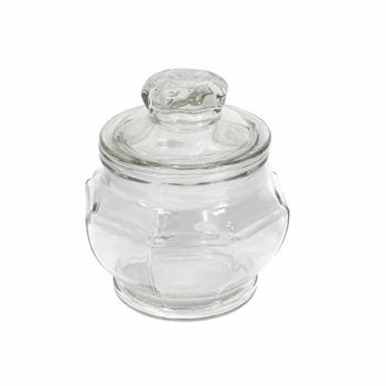 Base Vidrio Pequeña C/Tapa /Cod. 210-111113