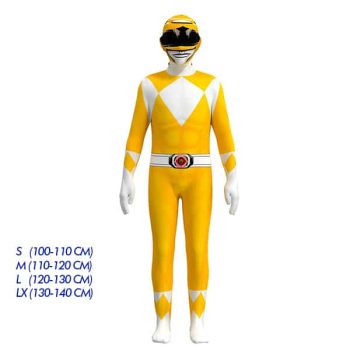*TRAJE POWER RANGER NIÑOS YELLOW /COD. 160-EMI23N-32