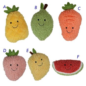 Peluche Vegetales Y Frutas Mix 21Cm /Cod. 204-23-65