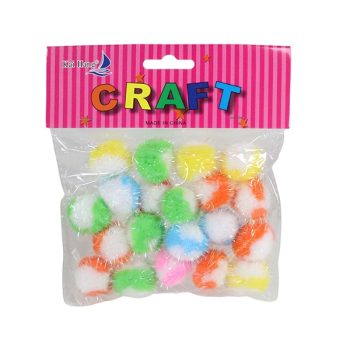 Popones Mixtos Colores Con White 20Pcs /Cod. 159-33606