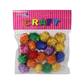Popones Mixtos Colores Con Hilos 20Pcs /Cod. 159-33609