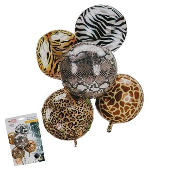 Globo Metalico Globos Mix Animales Salvajes 55Cm /Cod. 160-231655-72