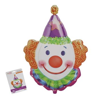 Globo Metalico Payaso 60Cm /Cod. 160-231655-90