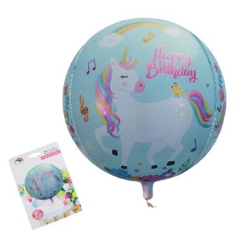 Globo Metalico Unicornio 55Cm /Cod. 160-231655-93