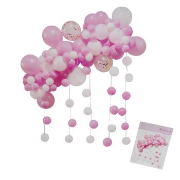 Set 95Pcs Globos Colgar Pink /Cod. 160-Hq07-10