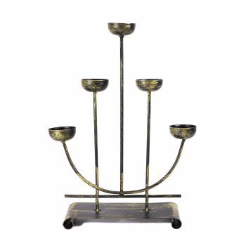 Candelabro 5 Candelas Gold /cod. 28-995054-70