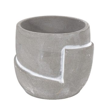 Maceta Cemento Gris D12Xh10.6Cm /Cod. 305-107562B