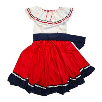 Traje Tipico Niña Talla 10 /Cod. 645-Tipic3-10