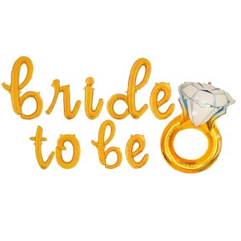 Globo Metalico Guirnalda Bride To Be 18"X9X36"X1 18"X9X36"X1 /Cod. 160-231655-36