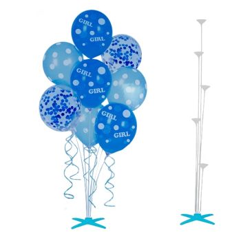 Base Globos 80Cm Lt Blue /Cod. 160-Px08-25
