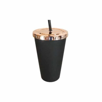 Vaso Plastico Tapa Metalica 450Ml 10*16 /Cod. 218-Zsb020639