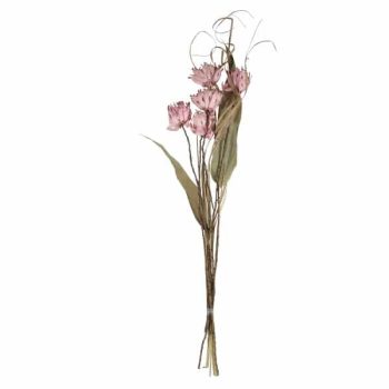 Ramo De Flores Secas 5Pcs De 6Cm Altura 60Cm Lt Pink /Cod. 710-10834-10
