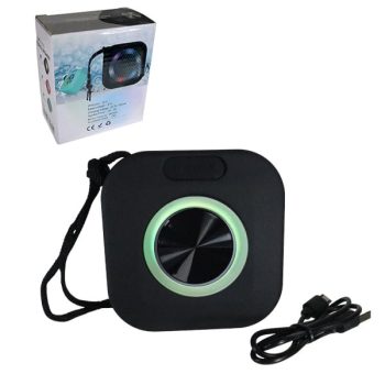 Parlante Cuadrado Con Luz Led /cod. 721-ebs-015