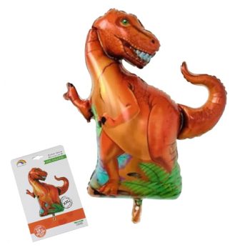 Globo Metalico Dinosaurio T Rex /Cod. 160-Wglosrzz