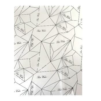 Paquete 20 Pliegos Papel Plastico Best Whishes Trasnparente Black 57X57Cm /Cod. 169-0513234-66