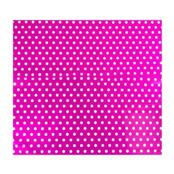 Paquete 20 Pliegos Papel Plastico Bolas Fuchsia/ White Dots 57X57Cm /Cod. 169-0513236-556