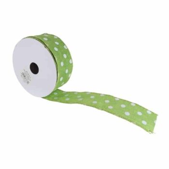 Cinta Tela 3,81cm X 9,14mts Puntos Lt Green /cod. 300-23715-13