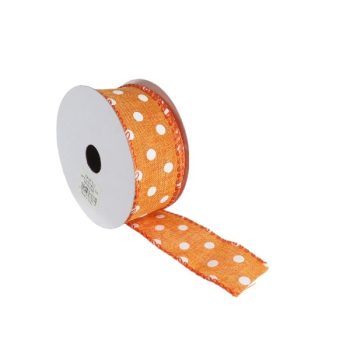 Cinta Tela 3,81cm X 9,14mts Puntos Orange /cod. 300-23715-15