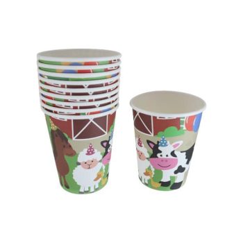 Paquete Vaso 10Pcs Granja /Cod. 160-23Vasgranja