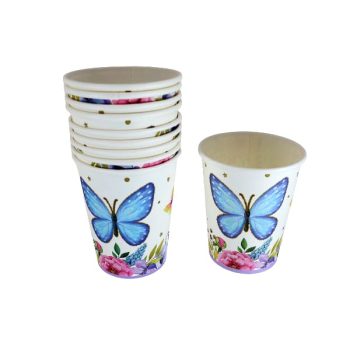 Paquete Vaso 10Pcs Mariposa /Cod. 160-23Vasmari
