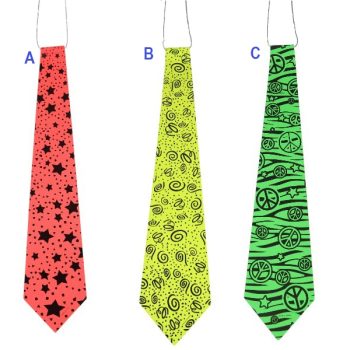 Set 12 Corbatas Neon Mix /cod. 160-w40t