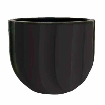 Cachepot Spello Ondulato Black /Cod. 706-160843-66