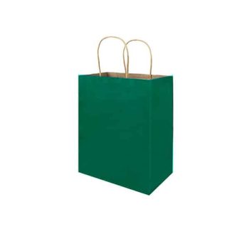 Bolsa Kraft 21x14x27cm Verde Oscuro