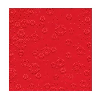 Paquete Servilletas Relieve Bolas Dark Red /Cod. 192-24049