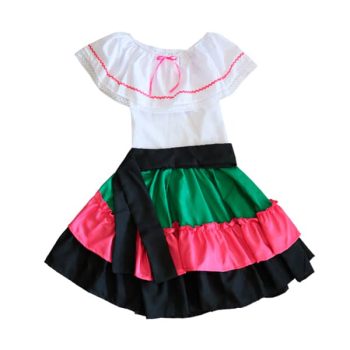 Traje Tipico Niña Talla 2 /cod. 645-tipic6-2