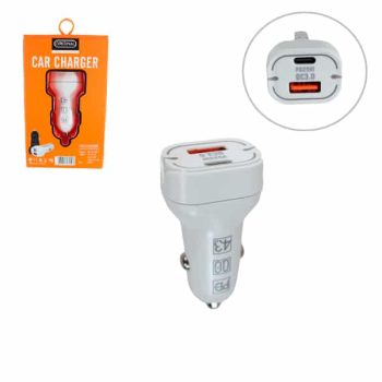 Cubo Para Carro Con 2 Entradas Usb 18w Y Tipo C 20w /cod. 714-lz-206cubo