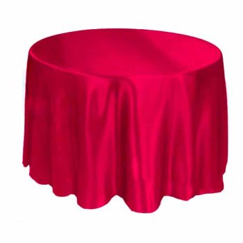 Mantel Redondo 335Cm Taffeta Red /Cod. 139-Man17-61