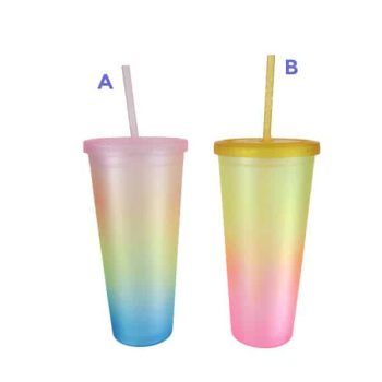 Vaso Plastico 650Ml Mix Color /Cod. 218-Jl35009